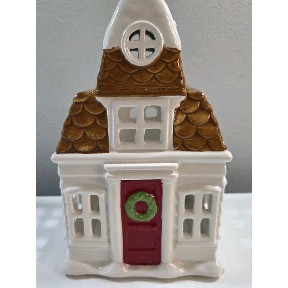 Slatkin & Co. Christmas Holiday House Candle Luminary 2010